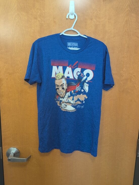 RSVLTS x MLBPA Other - RSVLTS x MPBPA Shirt Mens M Blue Short Sleeve Tee Chicago Cubs El Mago Graphic